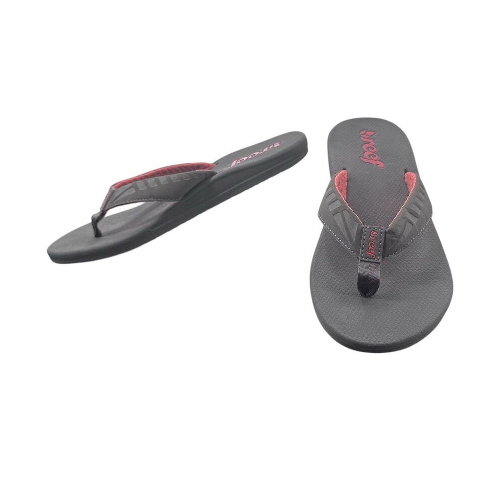 Reef Women's Cushion Flip Flop Sandals Gray-Water Sports - Size 10 Fast Shipping